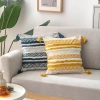 Cotton thread woven jacquard cushion, celadon series, simple sofa pillowcase, living room, bedroom, headboard pillow Specification image